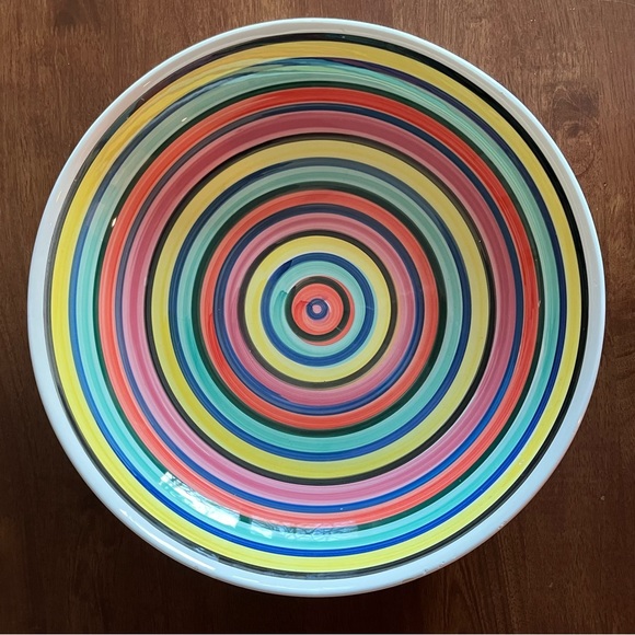 Huge Italian Glazed Stoneware Bowl - Picture 2 of 10